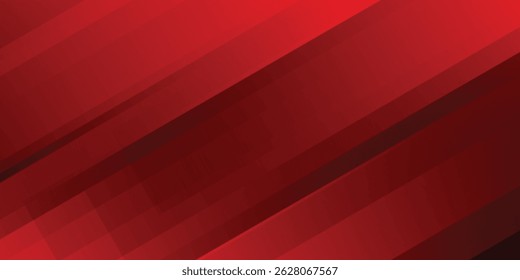 Fondo rojo moderno Abstractas con líneas diagonales. Vector de fondo de forma de gradiente futurista mínimo eps10