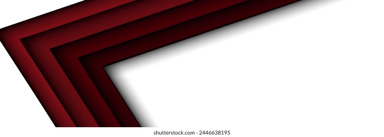 abstract modern red banner background. vector