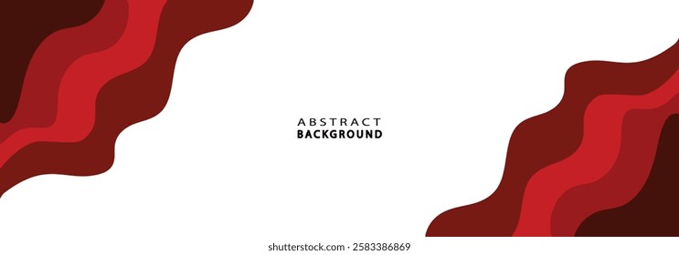 abstract modern red banner background
