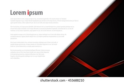 abstract modern red frame template tech sport concept background layout