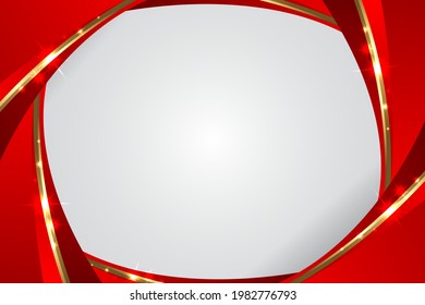 Abstract Modern Red Geometric Background With Sparkling Effect