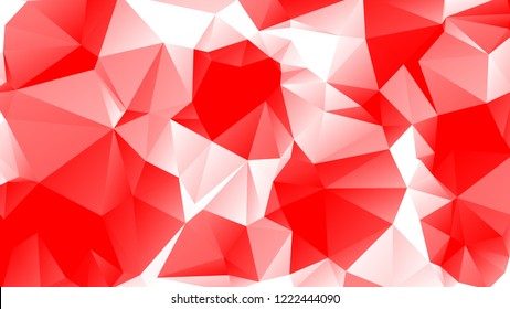 Abstract Modern Red Geometrical Triangle Vector Background.