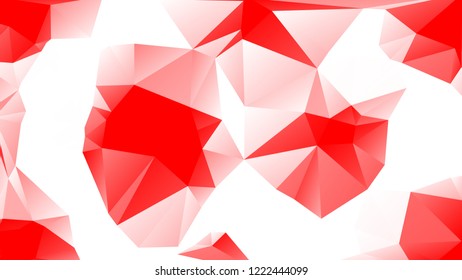 Abstract Modern Red Geometrical Triangle Vector Background.