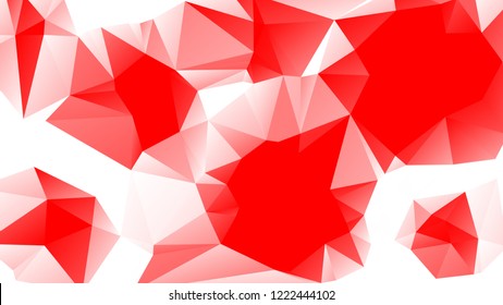 Abstract Modern Red Geometrical Triangle Vector Background.
