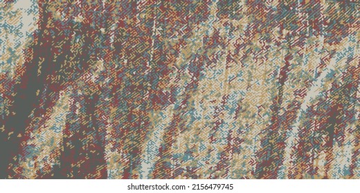 Abstract modern red and green striped texture vector pattern.