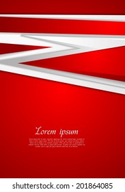 Abstract modern red vector background