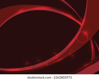 Resumen Fondo Moderno De La Línea De Ola Roja. Banner de tecnología. Geométrico. Fondo de escritorio. Ilustración vectorial