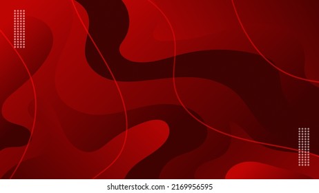 abstract modern red wave overlap, dynamic swirl with gradient color wallpaper