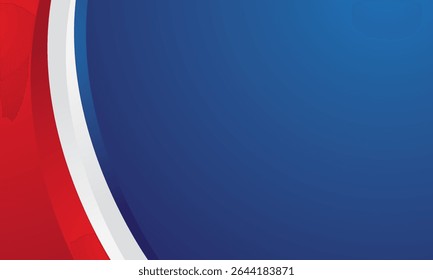 Abstract modern red white blue background