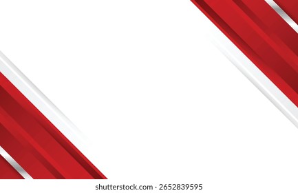 abstrakte moderne rot-weiße diagonale Linien Formen und Streifen Design Banner Hintergrund