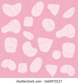 Abstract modern retro seamless background spots shapes