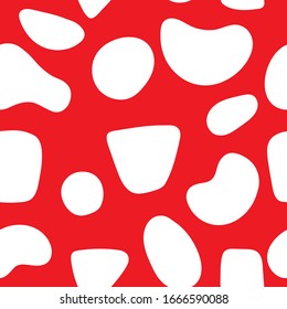 Abstract modern retro seamless background spots shapes
