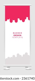 abstract modern roll up banner template