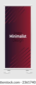 abstract modern roll up banner template