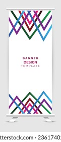 abstract modern roll up banner template