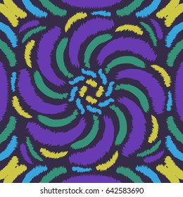 abstract modern rotation native style pattern on purple