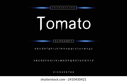 abstract modern sans serif alphabet font