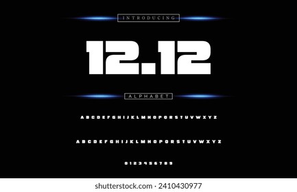 abstract modern sans serif alphabet font