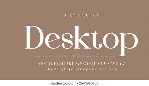 abstract modern sans serif alphabet font