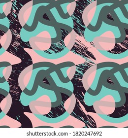 Abstract modern seamless colorful patterns