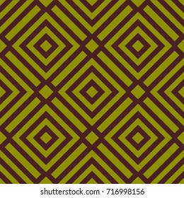 Abstract modern seamless pattern with decorative ornament of green and purple shades