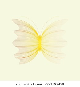 Resumen del diseño moderno y sin fisuras de los contornos monarca de mariposa sobre el fondo blanco para el diseño de la decoración. Elemento de diseño de cierre mariposa negra