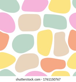 Resumen de diseño moderno sin costuras con piedras. Ideal para la impresión textil. Ilustración del vector