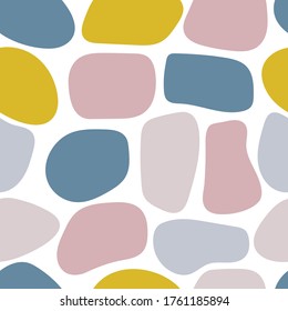 
Abstract modern seamless patterns with stones. Ideal for textile printing. Vector illustration