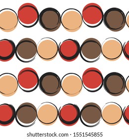 abstract modern seamless vector pattern background illustration with colorful grunge circles