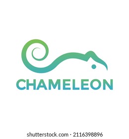 abstract modern shape Chameleons logo design, vector graphic symbol icon sign illustration