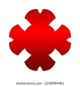 Resumen del tipo de logotipo del elemento de forma moderno vectorial 