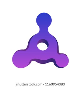 Abstract modern shape form, creative design element for poster, banner, cover, placard, flyer vector Illustration on a white background