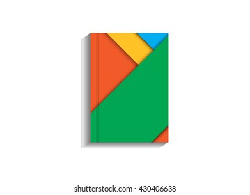 Abstract modern shape material design for book, brochure,flyer, poster, booklet, leaflet , cd 