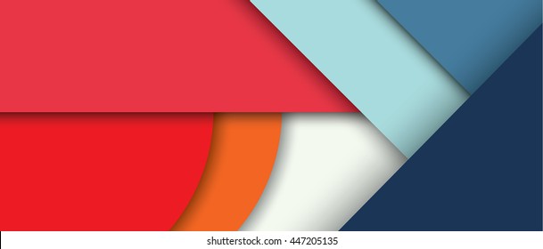 Abstract modern shape material design style. Material design for background or wallpaper. Eps10 vector illustration. 