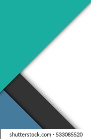 Abstract modern shape material design style. Material design for background or wallpaper. Eps10 vector illustration. 