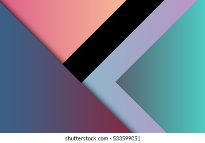 Abstract modern shape material design style. Material design for background or wallpaper. Eps10 vector illustration. 