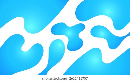 Abstract Modern Shape Splash Blue Background