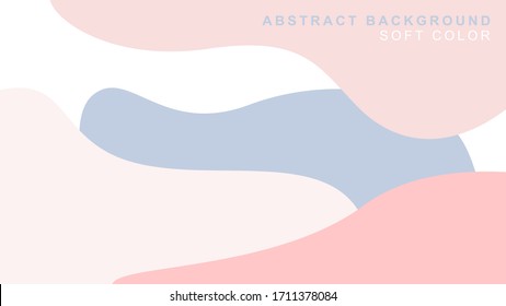 Abstract modern shape templates with soft colors.Vector illustration of abstract modern shapes background.