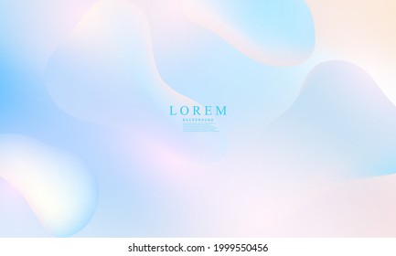 abstract modern shapes. colorful Pastel liquid. creative minimalist. postcard or brochure cover design. gradient background