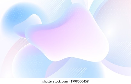 abstract modern shapes. colorful Pastel liquid. creative minimalist. postcard or brochure cover design. gradient background