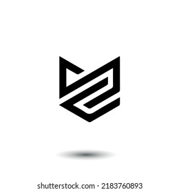 Resumen de formas modernas diseño de logotipo ilustración vectorial