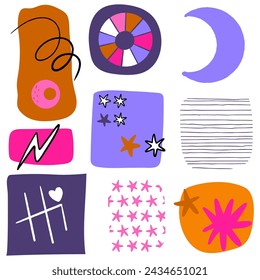 Forma moderna abstracta vector patrón sin costura