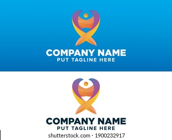 Resumen diseño del logotipo de signo moderno logotipo degradado