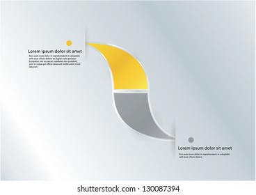 Abstract modern sign template. Icon for your company. Much space for your content. Elegant website icon. Fresh contrast colors.