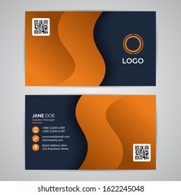 Abstract Modern Simple Business ID Card Template. Design Graphic Vector EPS10.