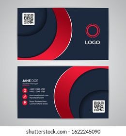 Abstract Modern Simple Business ID Card Template. Design Graphic Vector EPS10.