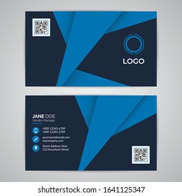 Abstract Modern Simple Business ID Card Template. Design Graphic Vector EPS10.