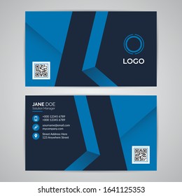 Abstract Modern Simple Business ID Card Template. Design Graphic Vector EPS10.