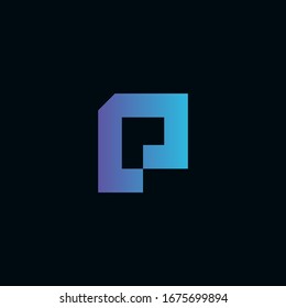 Abstract Modern Simple and Elegant Initials Letter P Logo Designs