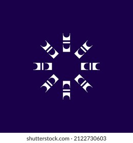 abstract modern simple flat symbol